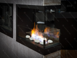 Встроенный биокамин Lux Fire Торцевой 555 М