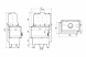 Топка DEFRO HOME RIVA SM BP SHORT, 16 кВт, 737/465/482мм, угловое стекло справа, с водяным контуром