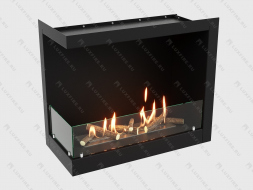 Встроенный биокамин Lux Fire Угловой 755 М (левый угол)