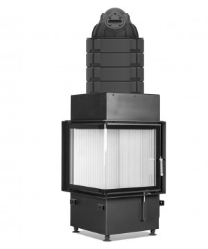 Каминная топка Hoxter ECKA 51/51/51L Левосторонняя с теплонакопительными кольцами