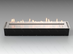 Автоматический биокамин Lux Fire Smart Flame 1300 RC INOX