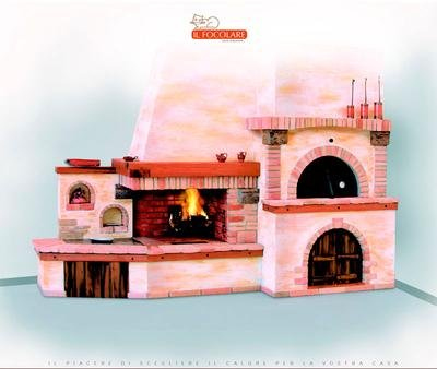 Каминная облицовка Posillipo итальянской фабрики Il Focolare